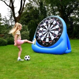 Target Kids Fun Giant Inflatable 5FT Football Kicking Dart Board Game With Balls