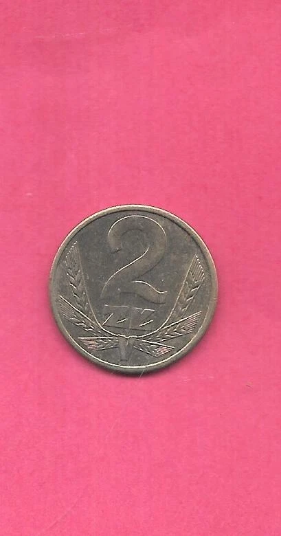 POLAND POLISH Y80.2 1989  2 ZLOTE XF-SUPER FINE-NICE used- CIRCULATED OLD COIN - Image 1 of 1