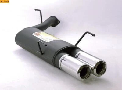 Ulter Sportauspuff 2x80 Arrollado para Opel Vectra (B) de Bj 95 Caravan - Imagen 1 de 3