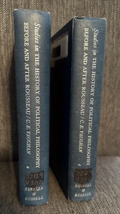 STUDIES IN THE HISTORY OF POLITICAL PHILOSOPHY VOL I + II C. E. VAUGHAN exlib - Foto 1 di 5