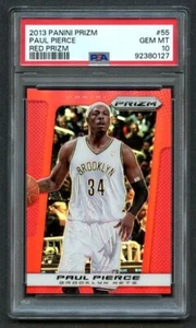 2013 Panini Prizm Red Prizm PAUL PIERCE #55 PSA 10 GEM MT Pop 1 of 2 - Picture 1 of 2