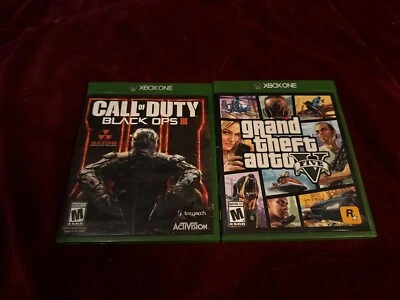 Call Of Duty Black Ops 3 & Grand Theft Auto V Five 5 GEBRAUCHT funktionstüchtig XBOX ONE - Bild 1 von 4
