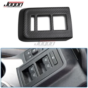 Panel de botón de control de ventana de consola de carbono mate para Ford Bronco Raptor 2021-24 - Imagen 1 de 9