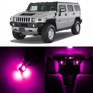 13 x Pink LED Interior Light Package For 2003 - 2009 Hummer H2 + PRY TOOL - Foto 1 di 1