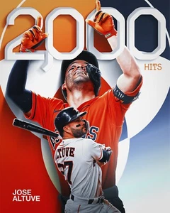 Foto de José Altuve 2000 hits collage Astros de Houston 8x10 MLB - Imagen 1 de 1