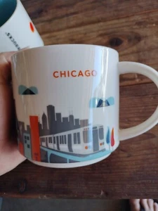 Starbucks Chicago “You Are Here Series” Mug 14 fl oz Coffee Mug Cup 2013 - Picture 1 of 5