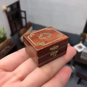 1:12 Maßstab Puppenhaus Miniatur Vintage Schmuck Waschtisch Box Victoria Zubehör - Bild 1 von 11