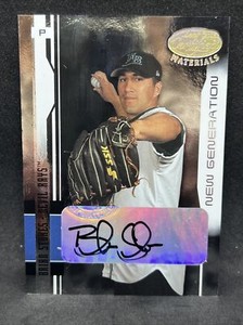2003 Leaf Certified Materials #225 Brian Stokes AUTO 265/400 RC Tampa Bay Rays