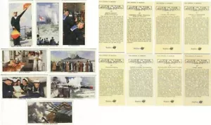 8x Wills Cigarette Cards WW2 Life in the Royal Navy 1939 Replicas - Picture 1 of 3