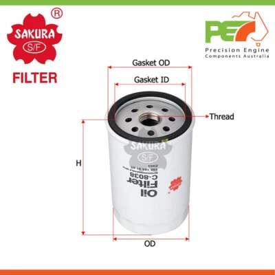 Новый * SAKURA * масляный фильтр для бензина Mercedes Benz 260E W124 2,6 л 6 цилиндров - Изображение 1 из 4