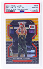 2022 Panini Prizm WNBA #175 Breanna Stewart Black Gold Prizm /5 PSA 10