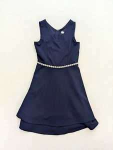 Abito bambina bambina senza parole taglia 16 blu aderente e strass svasati - Foto 1 di 14
