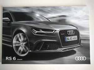 Audi RS6 RS 6 Avant Estate 4.0 TFSI Quattro UK Markt Verkaufsbroschüre 2017 - Bild 1 von 1