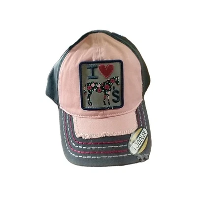 JOHN DEERE PINK TODDLER HAT CAP ELASTIC BACK OFFICIAL LICENSED NEW TAGS - Image 1 of 4