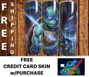 Leonardo 20 Unzen Becher Travel Mug Tasse Gratis Kreditkarte Skin Mutant Ninja Turtle - Bild 1 von 4