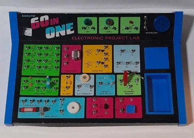 Vintage Radio Shack Science Fair 60 In One Electronic Project Lab - Image 1 of 3