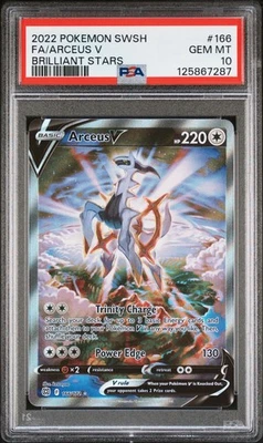 PSA 10 ARCEUS V 166/172 FULL ART BRILLIANT STARS POKEMON 😍 - Image 1 of 2