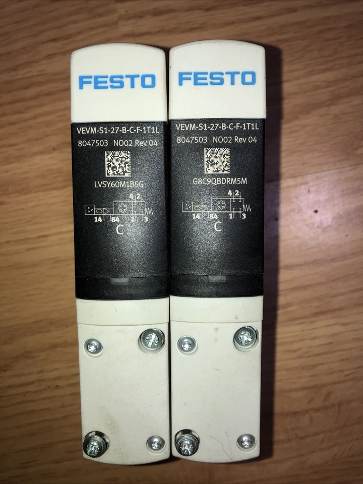 Lote de 2 FESTO VEVM-S1-27-B-C-F-1T1L / VEVMS127BCF1T1L Foto 1 de 2