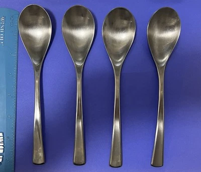 4 Place Oval Soup Spoons WMF DOMUS Stainless 18/10 Korea Modern 7 3/8" - Image 1 of 2