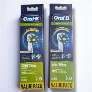 Oral-B Cross Action CleanMaximiser Zahnbürste Ersatzköpfe - 4 Stück - Bild 1 von 4