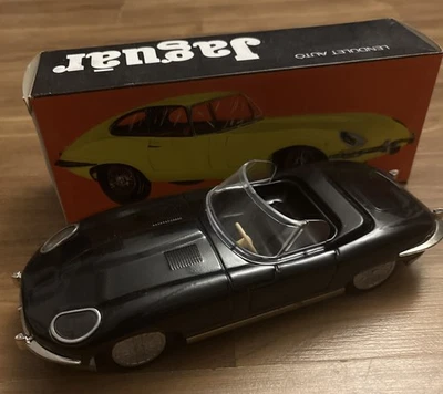 Jaguar  Type Tin Plate Friction Motor by Lendulet Auto 1:18 Scale. - Image 1 of 4