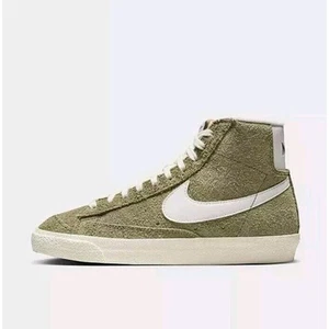Nike Blazer Mid '77 Vintage Sneakers Women's Size 8 Olive/Sail DV7006-201 $110 - Picture 1 of 12