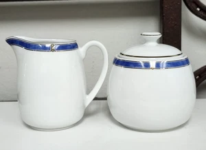 Christofle France OCEANA BLEU Sugar And Creamer Never Used BRAND NEW - Picture 1 of 2