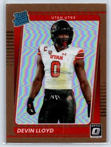 Selecciones del draft de Panini Chronicles 2022 Devin Lloyd #33 clasificación novato bronce Utah Utes - Imagen 1 de 2