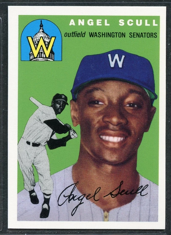 1994 Topps Archives 1954 Series - #204 - Angel Scull - Washington Senators - Image 1 of 1