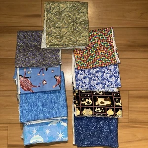 5 + PFUND Flanell Stoff gemischtes Set Yardage Quilten Handwerk neue Drucke - Bild 1 von 10