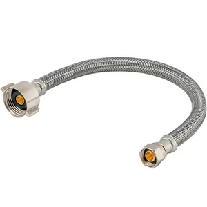 Conector de inodoro flexible Eastman de 12 pulgadas, 7/8 pulgadas Ballcock X 3/8 Inc - Imagen 1 de 6
