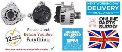 Alternador Para Seat Alhambra Arona Ateca Ibiza León Tarraco 1.6 2.0TDI Diesel Foto 1 de 4