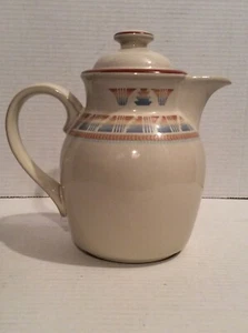 VINTAGE: 1993 - 98 DISCONTINUED NORITAKE "SAND 'N SKY" COFFEE POT #8443 - Picture 1 of 9