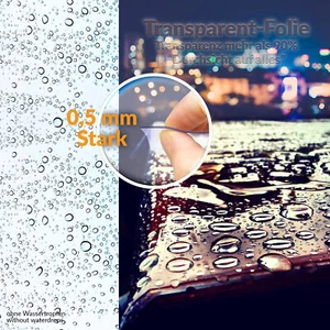 Klarsichtfolie aus PVC - Plane Schutzfolie Tischschutz Möbelschutz 0,5mm - Bild 1 von 176
