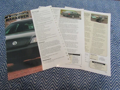 Mercury Marauder 2003 información del producto distribuidor álbum vendedores folletos hojas Foto 1 de 3