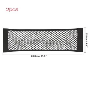 31.5x9.8" Trunk Cargo Seat Mesh Storage Elastic String Net Organizer Pouch Bag - Picture 1 of 13