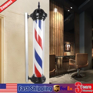 Luz de poste de peluquería Peluquería Tienda Giratoria LED Letrero Luz de poste de peluquería Lámpara - Imagen 1 de 10