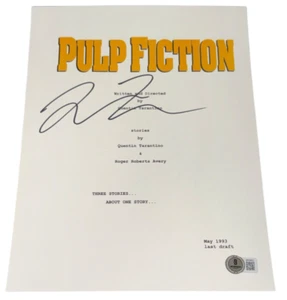 Quentin Tarantino Signed Autograph Pulp Fiction Script Screenplay Beckett BAS - Bild 1 von 3