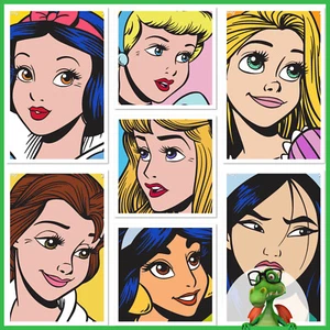 Disney Collect Topps - Face Value Series 2 - 7 DIGITAL CARDS - NO AWARD - Picture 1 of 8