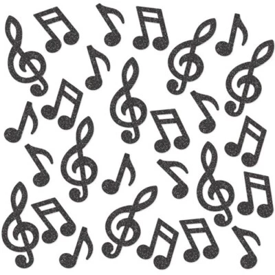 Musical Note Deluxe Sparkle Confetti 1/2 ounce Bag Paper Musical Decorations - Image 1 of 3