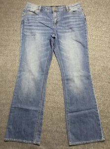 DAISY FUENTES Womens Blue Denim Jeans Size 16 - Picture 1 of 8