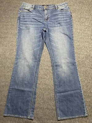 DAISY FUENTES Womens Blue Denim Jeans Size 16 - Image 1 of 4