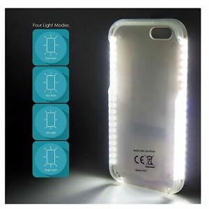 Varilla extensora para teléfono caso LED Luz Instagram cubierta para Apple iPhone 6/6s/6 Plus