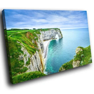 SC787 Yacht on The Ocean  Landscape Canvas Wall Art Large Picture Prints - Picture 1 of 6