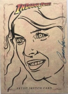 Kevin Graham Sketch Card from Indiana Jones Heritage, Topps