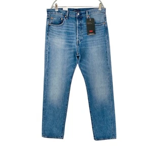 Jeans Levi's Made & Crafted 501 uomo blu regular taglio dritto scamosciato W34 L32 - Foto 1 di 15
