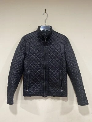 Theory Womans Medium Black Quilted Full Zip Puffer Jacket - Image 1 of 4