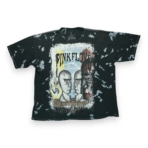 Pink Floyd Official Division Bell T-Shirt Tye Dye Men XL Black Oversized - Picture 1 of 4