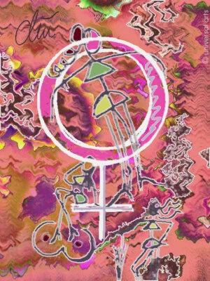 JACQUELINE DITT - Weiblichkeit  ltd.signiert Orig.Druck Grafik Symbol Weiblich - Bild 1 von 3