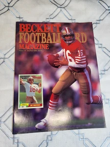 Beckett Football Card Monthly Magazine Issue #2 JAN/FEB 1990, Joe Montana Cover - Picture 1 of 3